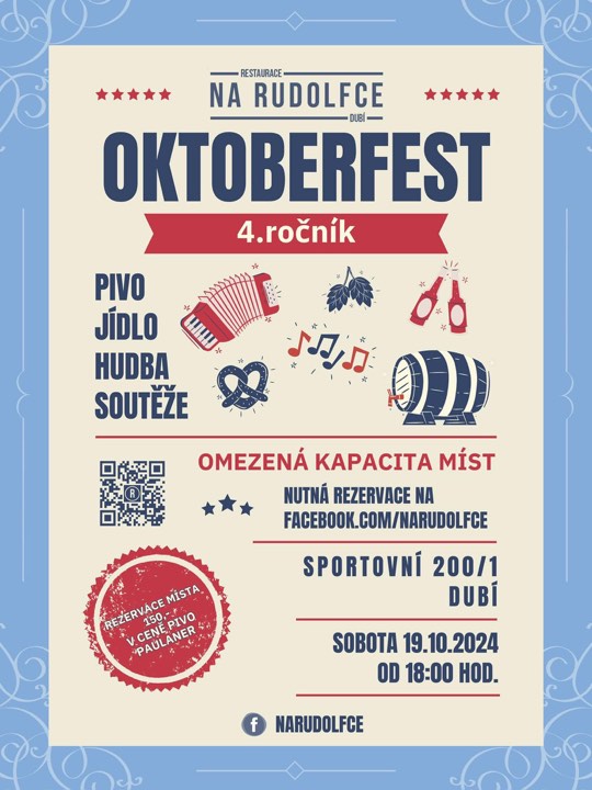 Plakát – Oktoberfest na Rudolfce 2024